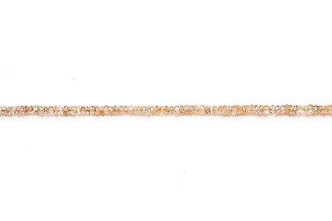 Zircon Gold Rondelle Faceted Natural Beads