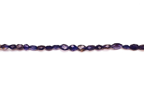 Iolite Blue Cut Drop Faceted Natural Beads