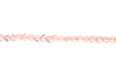 Rose Quartz Pink Pyramid Faceted Natural Beads