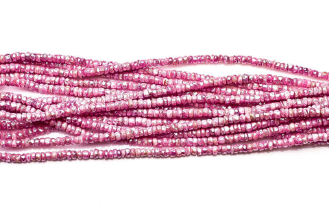 Pink Sapphire Pink Rondelle Faceted Natural Beads