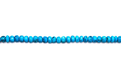 Turquoise Blue Rondelle Faceted Natural Beads