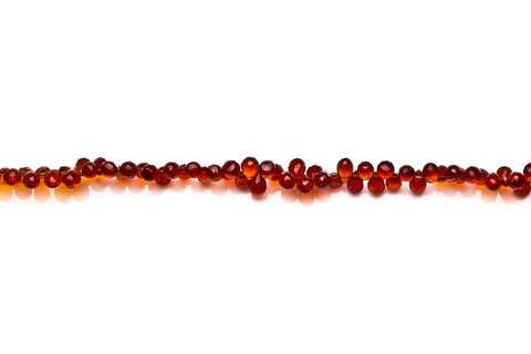 Citrine Brown Drop Faceted Natural Beads