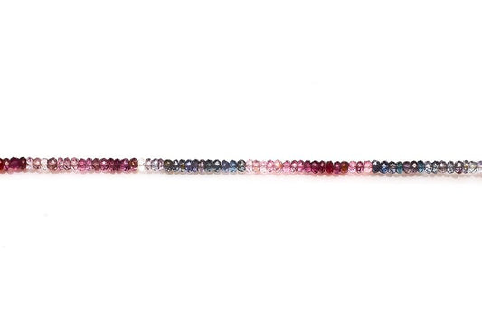 Multi Spinel Multi Rondelle Faceted Natural Beads