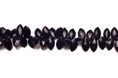 Black Spinel Black Marquise Faceted Natural Beads