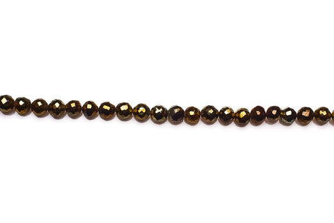 Pyrite Gold Coin Faceted Natural Beads