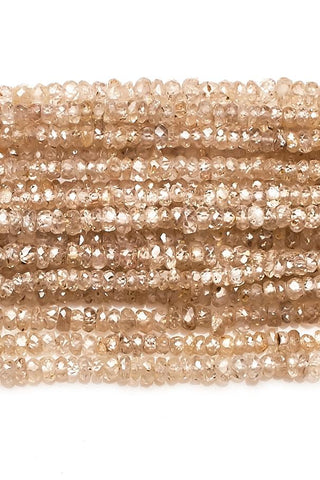 Zircon Gold Rondelle Faceted Natural Beads