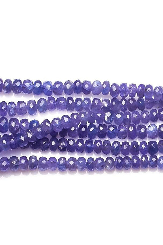 Lapis Lazuli Blue Rondelle Faceted Natural Beads