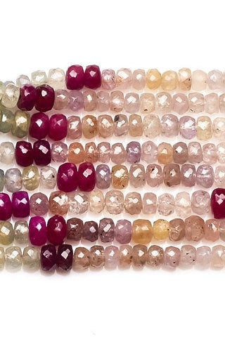 Sapphire Multi Rondelle Faceted Natural Beads