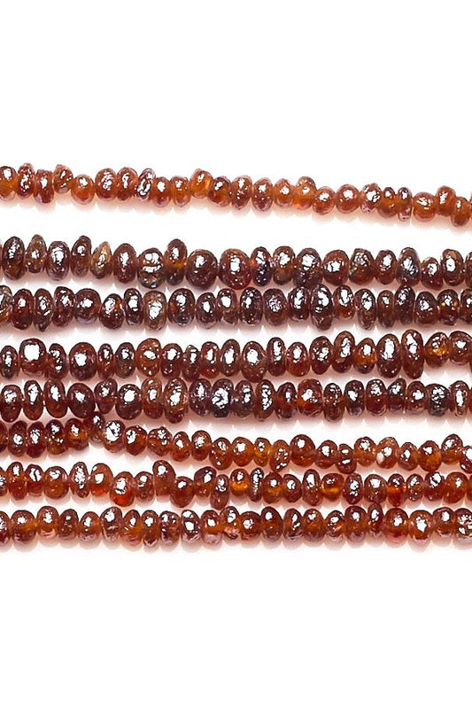 Garnet Red Rondelle Faceted Natural Beads