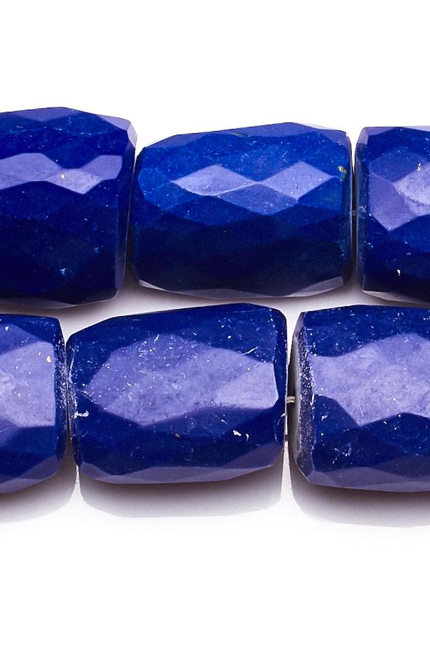 Lapis Lazuli Blue Nugget Faceted Manmade Beads