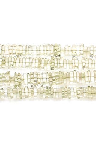 Green Amethyst Green Square Chips Smooth Natural Beads