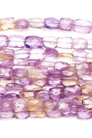 Ametrine Purple Multi Rectangle Faceted Natural Beads