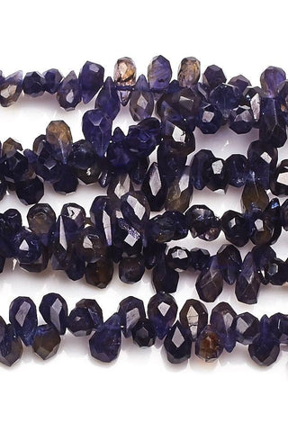 Iolite Blue Drops Faceted Natural Beads