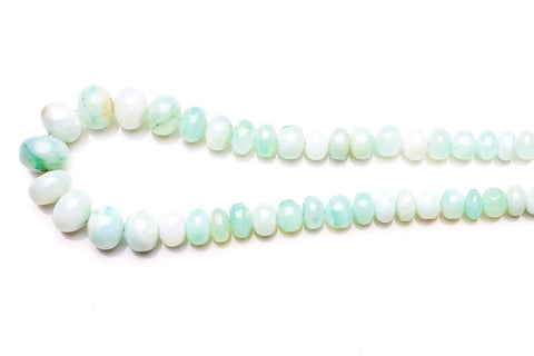 Opal Green Rondelle Smooth Natural Beads