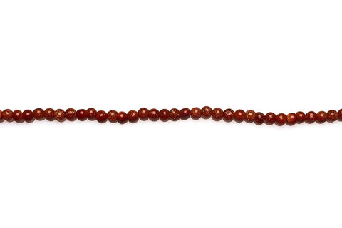 Brown Sunstone Brown Round Smooth Natural Beads