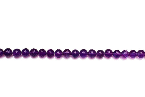 Amethyst Purple Round Faceted Natural Beads