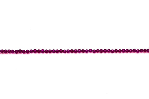 Chalcedony Pink Rondelle Faceted Heat Treated Beads