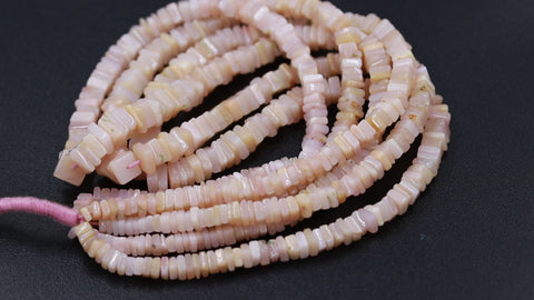 Moonstone Peach Square Chips Smooth Natural Beads 8 Inches Strands