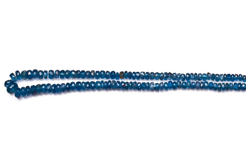 Blue Kyanite Blue Rondelle Faceted Natural Beads