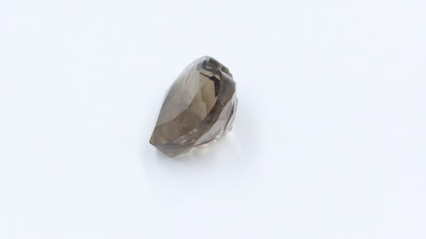 Smoky Quartz Brown Heart Carving Natural 9 MM Stone