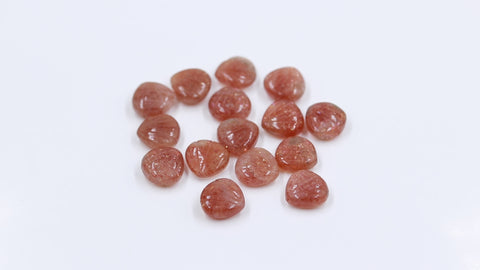 Sunstone Brown Shell Carving Natural 11 MM Beads