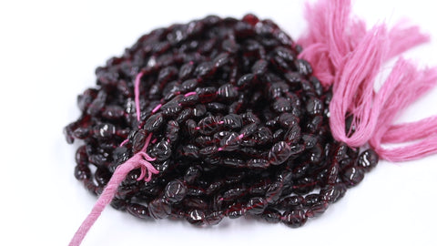 Garnet Red Faceted Natural Beads 15 Inches Strands