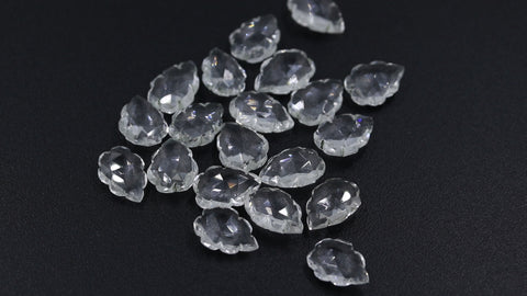 Crystal Quartz Leaf Carving Natural Beads