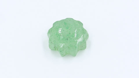 Prehnite Green Sun Carving Natural 10 MM Stone