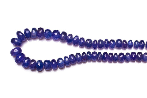 Tanzanite Blue Rondelle Faceted Natural Beads