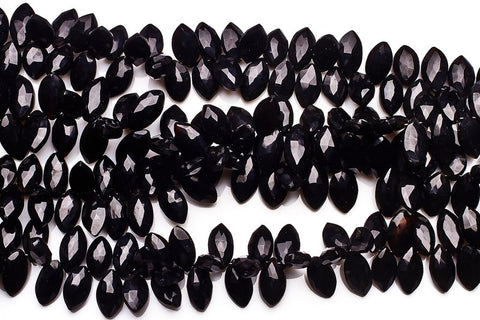 Black Spinel Black Marquise Faceted Natural Beads