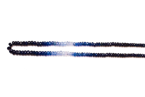 Sapphire Blue Rondelle Faceted Natural Beads