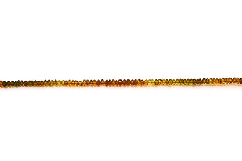 Petro Tourmaline Brown Rondelle Faceted Natural Beads