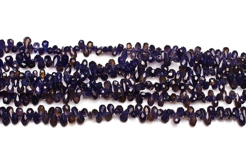 Iolite Blue Drops Faceted Natural Beads