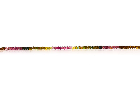 Tourmaline Multi Rondelle Faceted Natural Beads