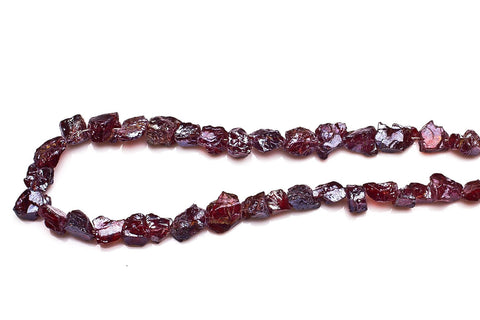 Garnet Red  Nuggets Rough Mystic Coating Beads