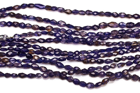 Iolite Blue Cut Drop Faceted Natural Beads